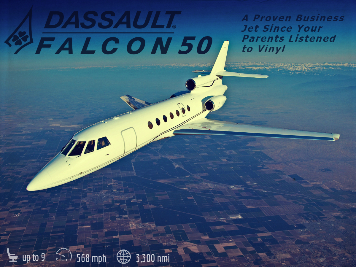 dassault falcon 50 charter jet