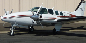Charter a private flight on a Beech Baron 58