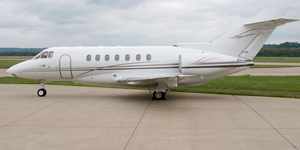 Charter a private flight on a Hawker 1000
