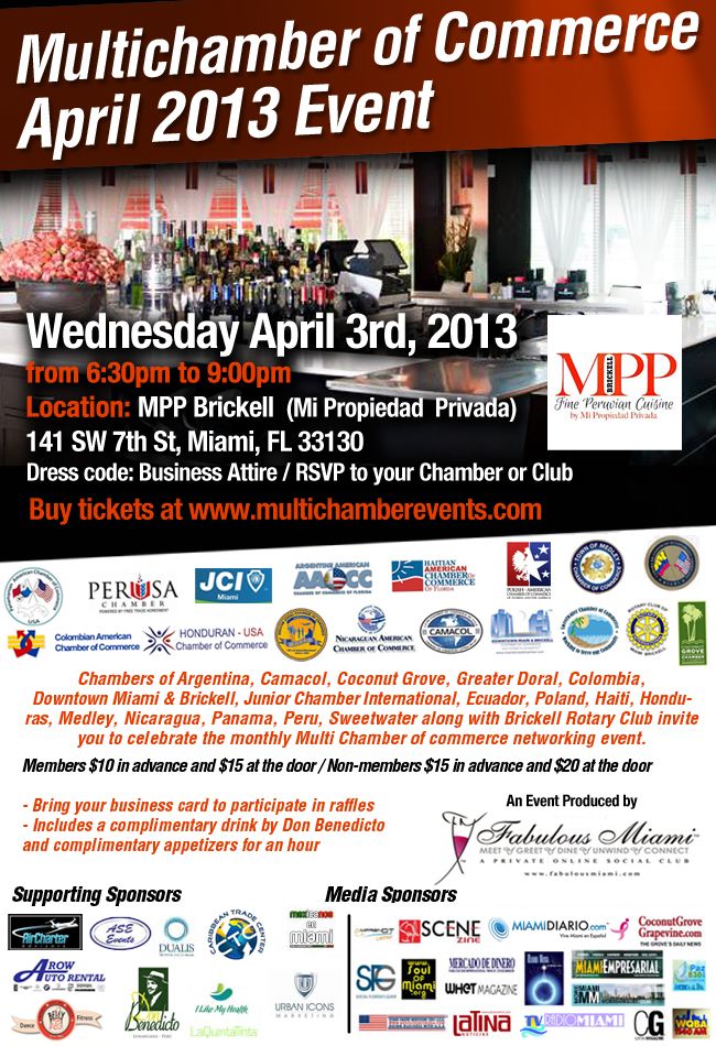 Multi Chamber Event 2013 in Brickell
