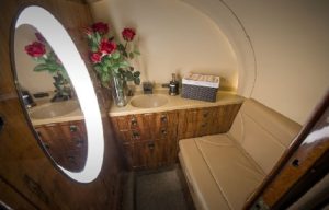 Fully Enclosed Lav on a Private Jet