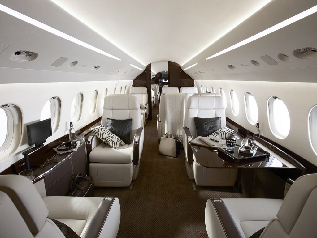 Falcon 2000lxs interior