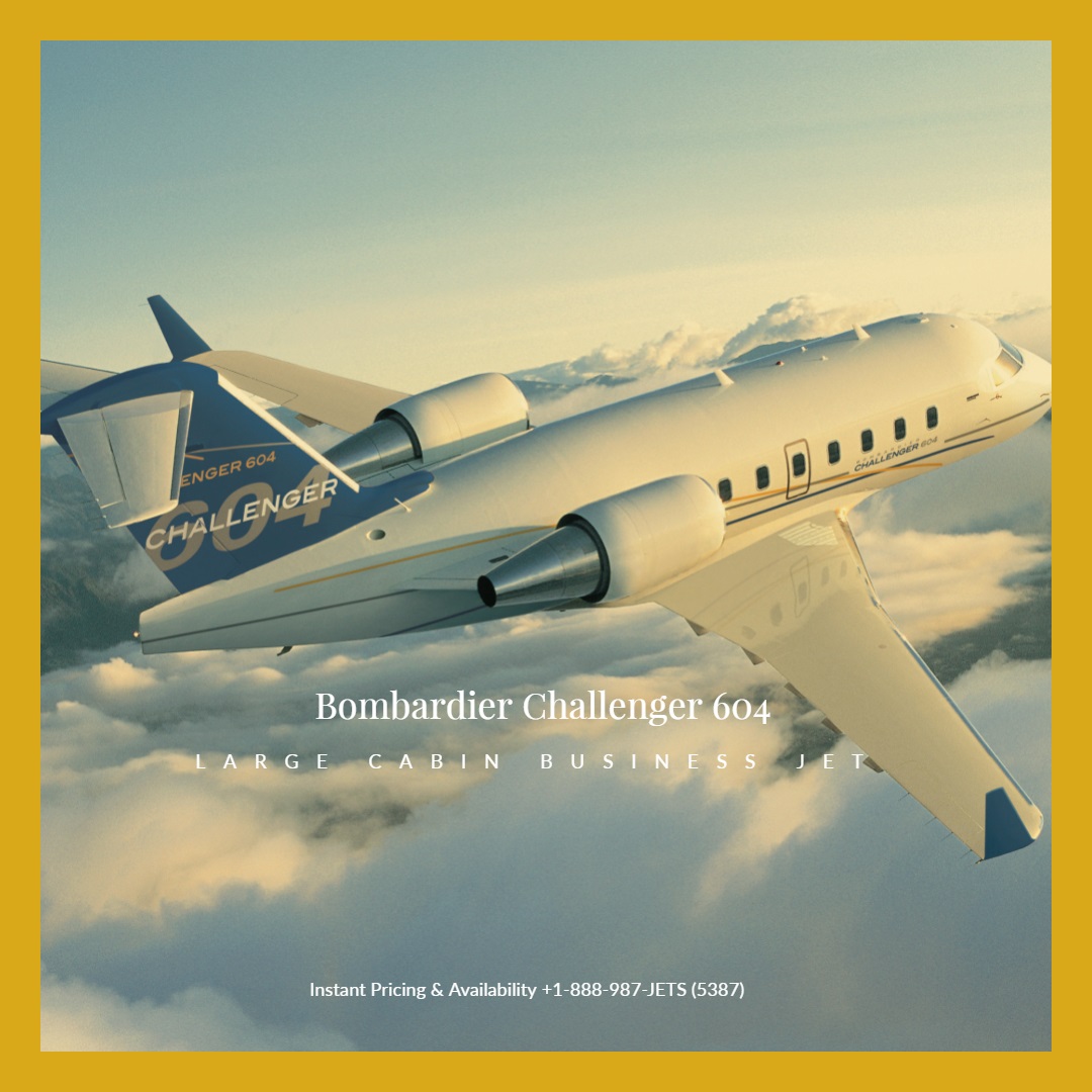 challenger 604 jet charter services