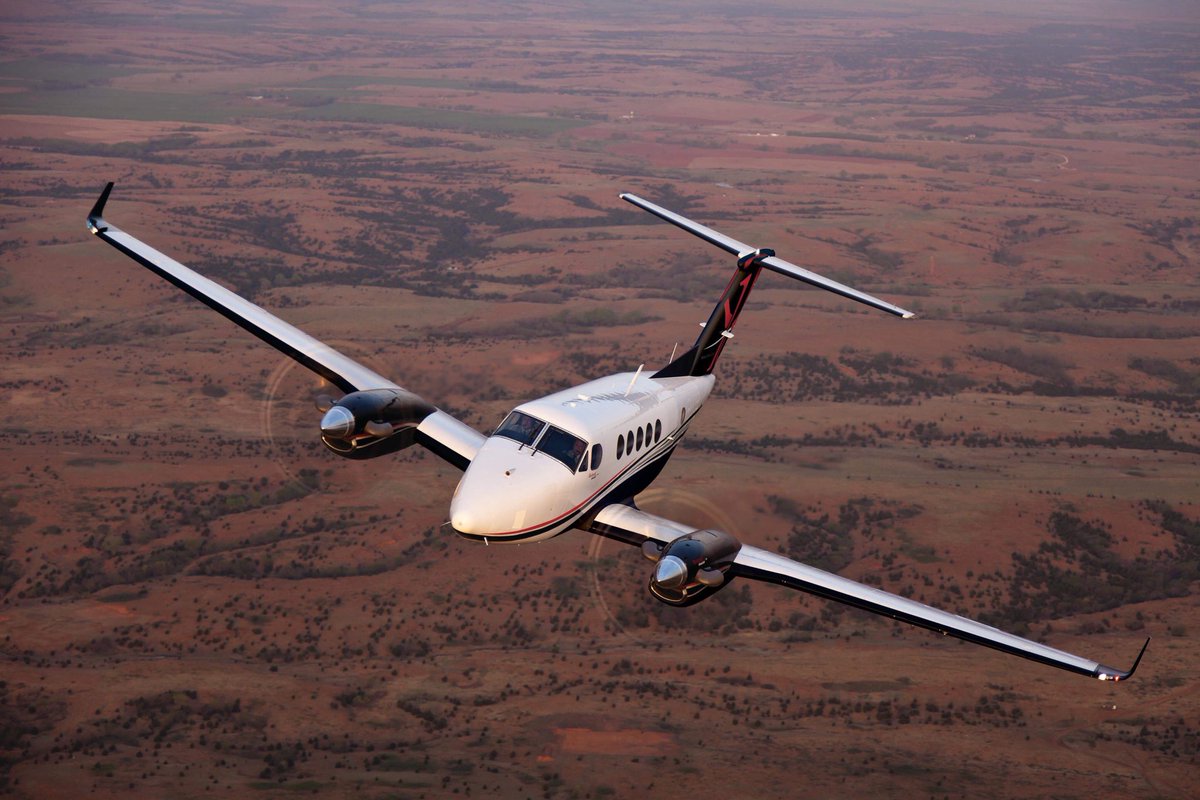 King Air 250 charter plane