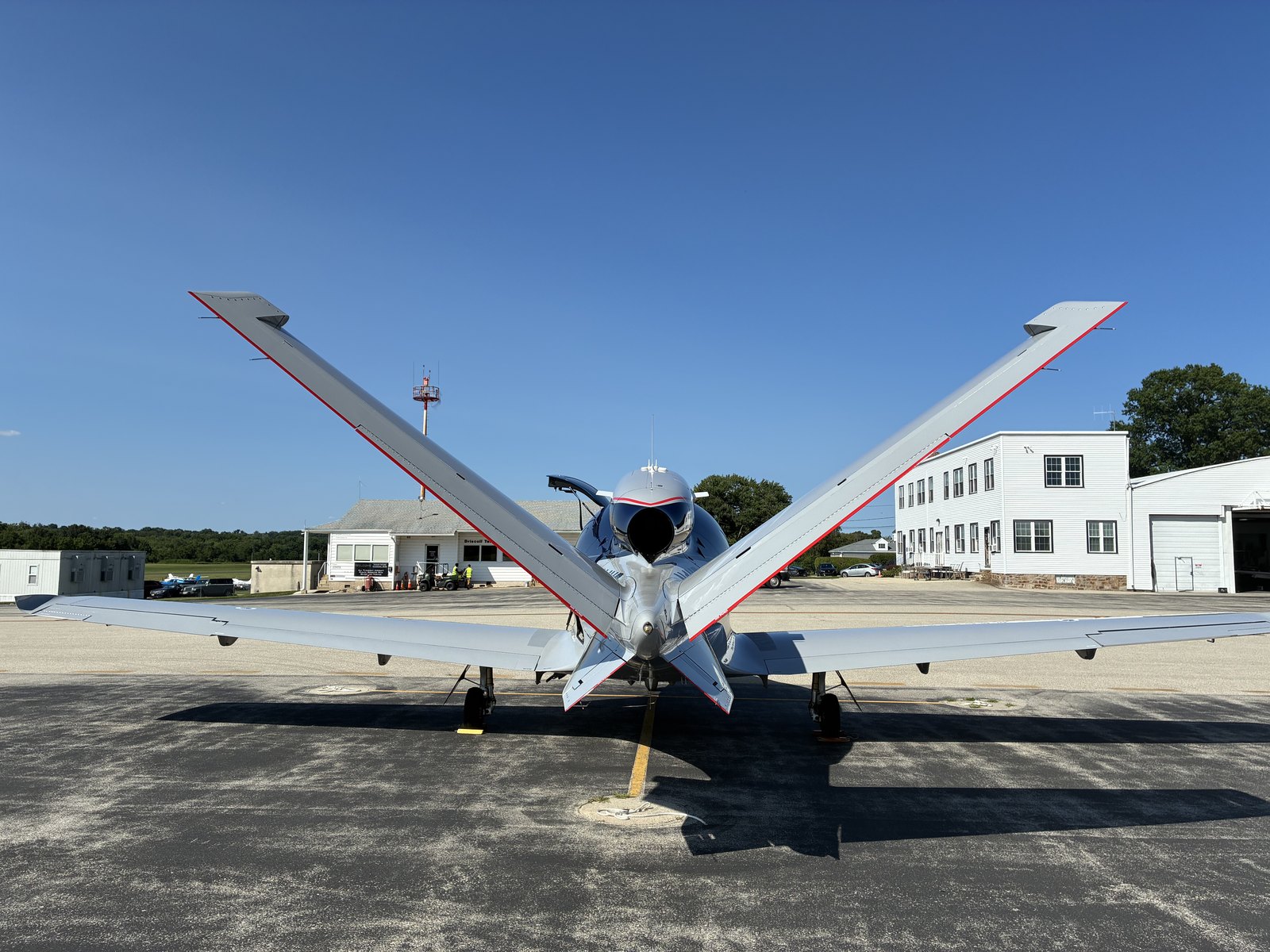 Cirrus Vision Jet SF50 exterior on the ramp