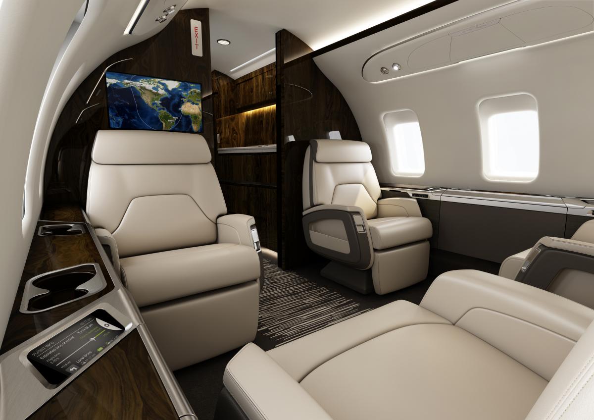 Challenger 650 cabin